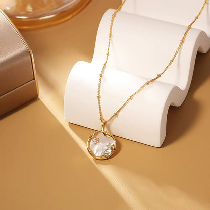 Mother-of-Pearl & Star Cluster Pendant Necklace✨