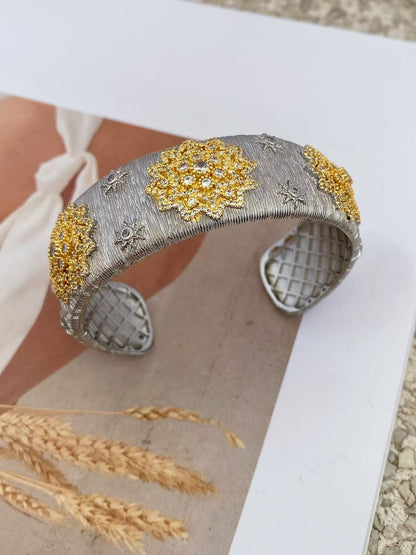 Vintage Italian Buccellati craft bracelet and ring set