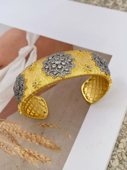 Vintage Italian Buccellati craft bracelet and ring set