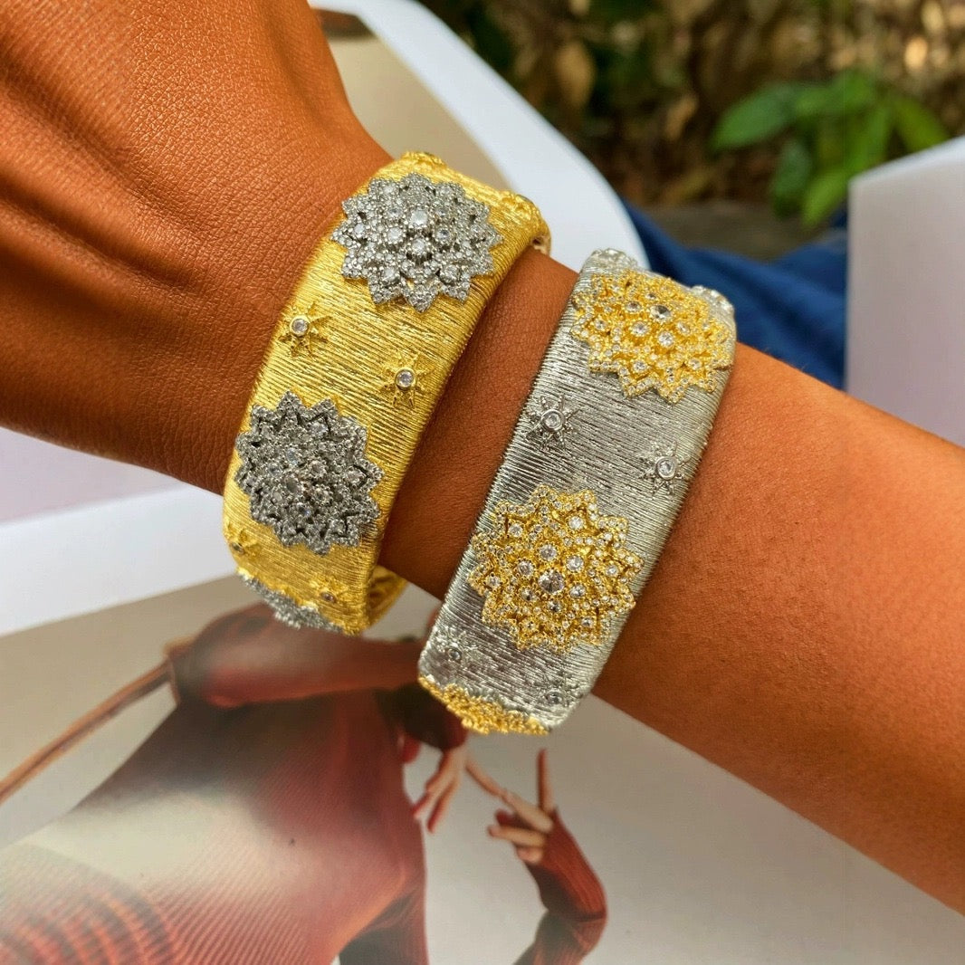 Vintage Italian Buccellati craft bracelet and ring set