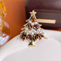 Handmade Christmas tree brooch