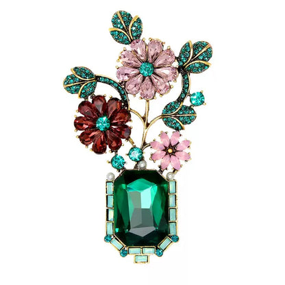 The "Antique Floral" series brooch